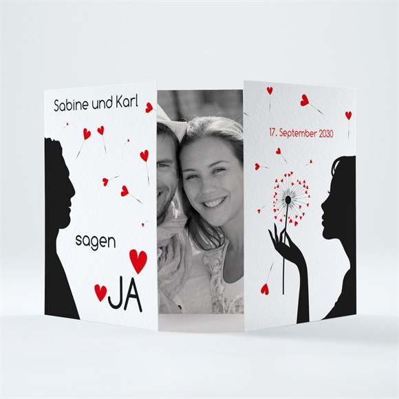 Hochzeitseinladung Pusteblume ref.N70113