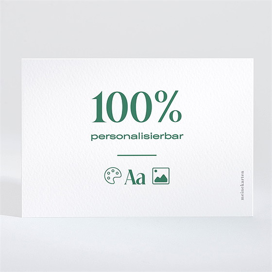 Dankeskarte Hochzeit Blanco - 13,8X9,5Cm (N11012)