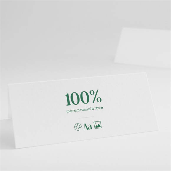 Tischkarte Hochzeit Blanco - 9,5x4,2cm (N44084) ref.N44084