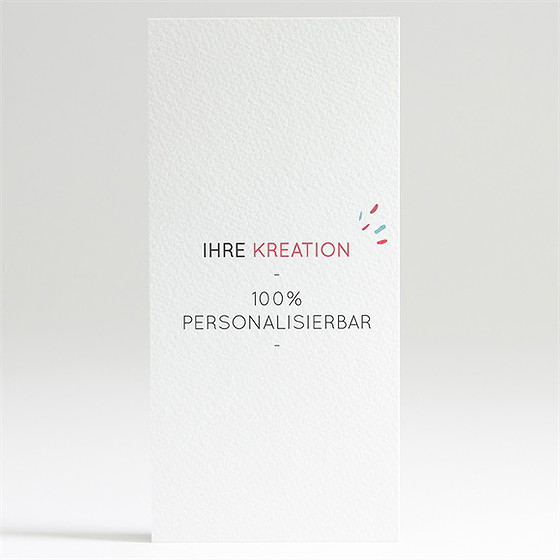 Geburtskarte Blanco - 10X21cm (N22015)