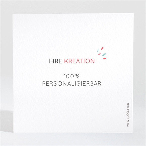 Dankeskarte Hochzeit Blanco - 9,5x9,5cm (N30021) ref.N30021