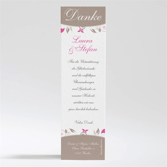 Dankeskarte Hochzeit Herzschlag ref.N200187