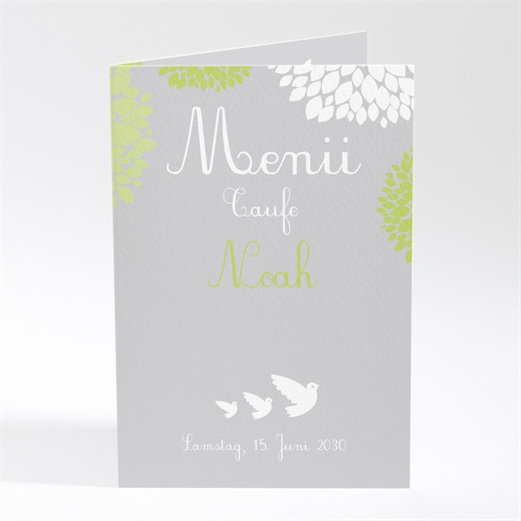 Menükarte Taufe Fliegende Tauben ref.N401235