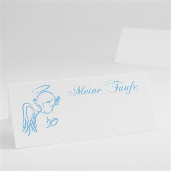 Tischkarte Taufe Blauer Engel ref.N440205