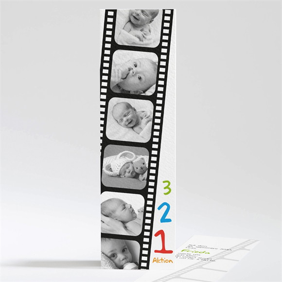 Geburtskarte Film ab! ref.N20107