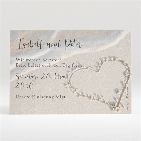 Save the Date Karte Strandliebe ref.N120253