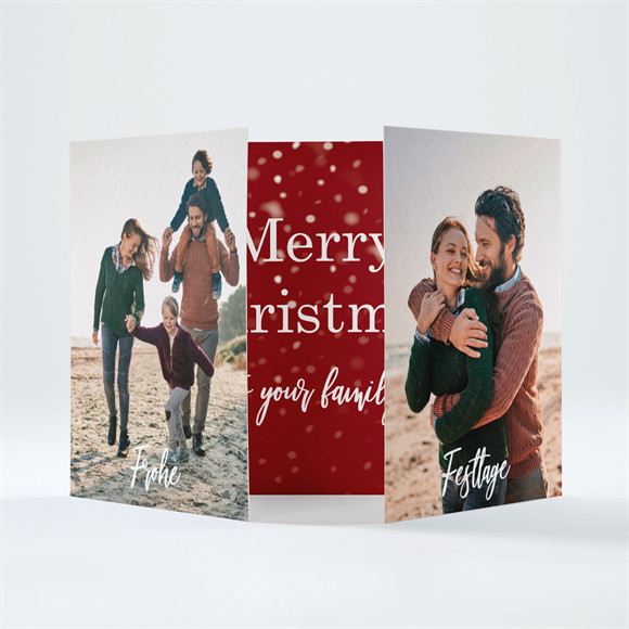 Weihnachtskarte Es schneit! ref.N70141