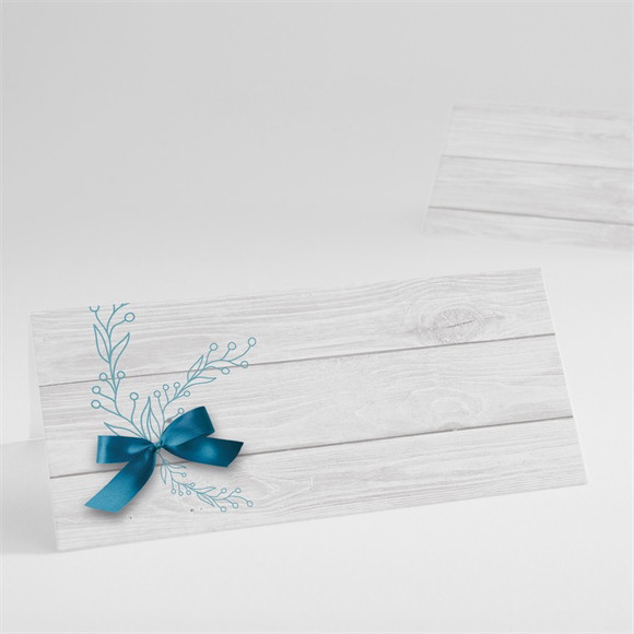 Tischkarte Taufe Blaue Schleife ref.N440367