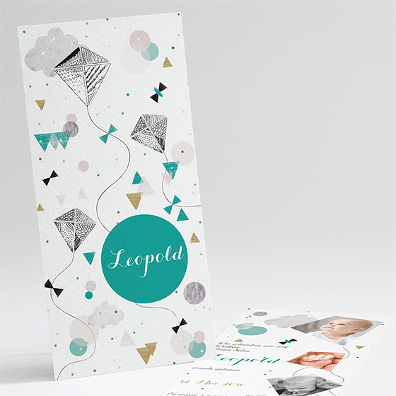 Geburtskarte Drachenfliegen