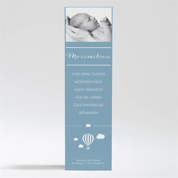 Dankeskarte Geburt Piktogramm ref.N200322