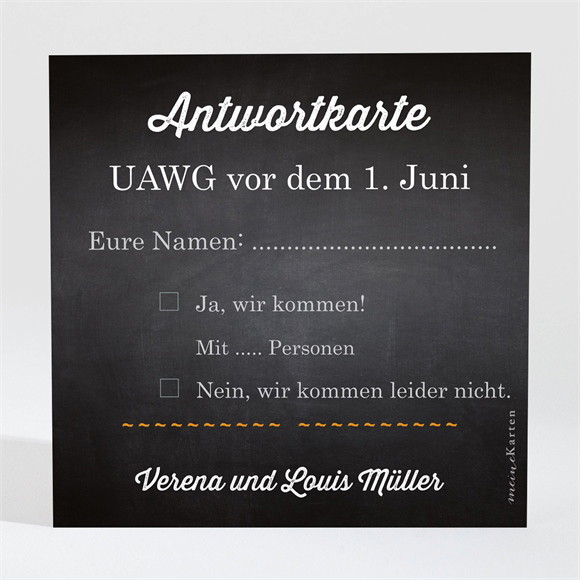 Antwortkarte Hochzeitsjubiläum Retrospective ref.N300462