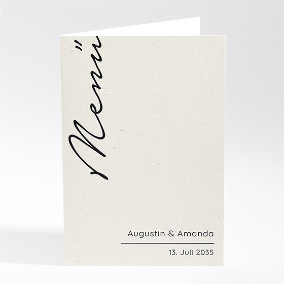 Menükarten Hochzeitsjubiläum Moderne Romantik