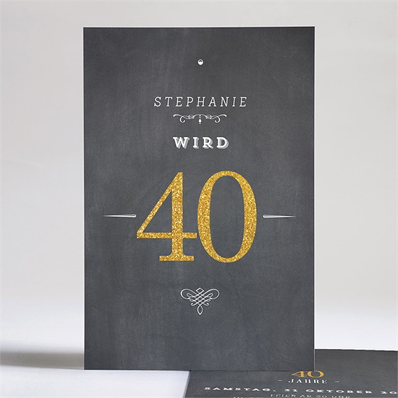Geburtstagseinladung 40 Jahre