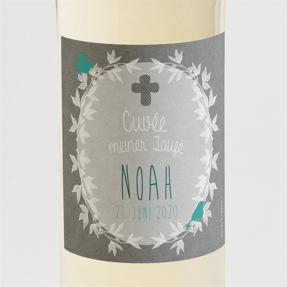 Flaschenetikett Taufe Vogelgezwitscher ref.N300571