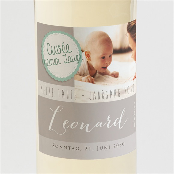 Flaschenetikett Taufe Mein Tag ref.N300578