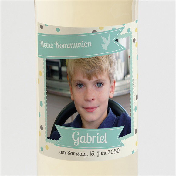 Flaschenetikett Kommunion Kommunionskonfetti ref.N300588