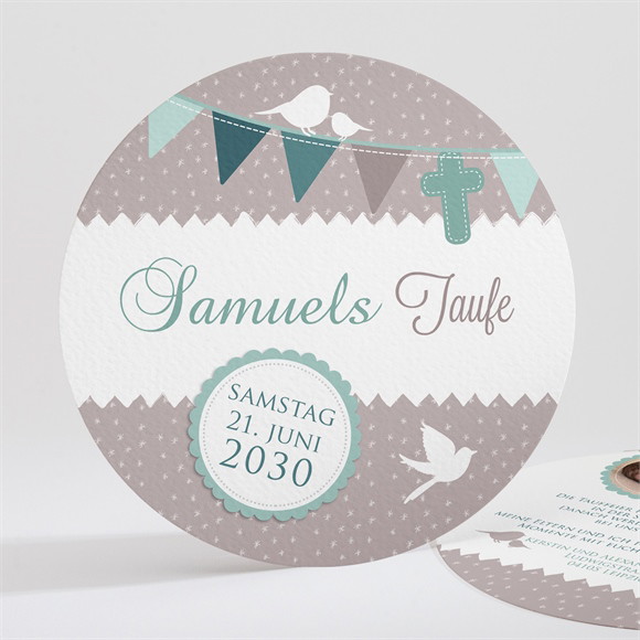 Einladung Taufe Vogelgesang Junge ref.N32171