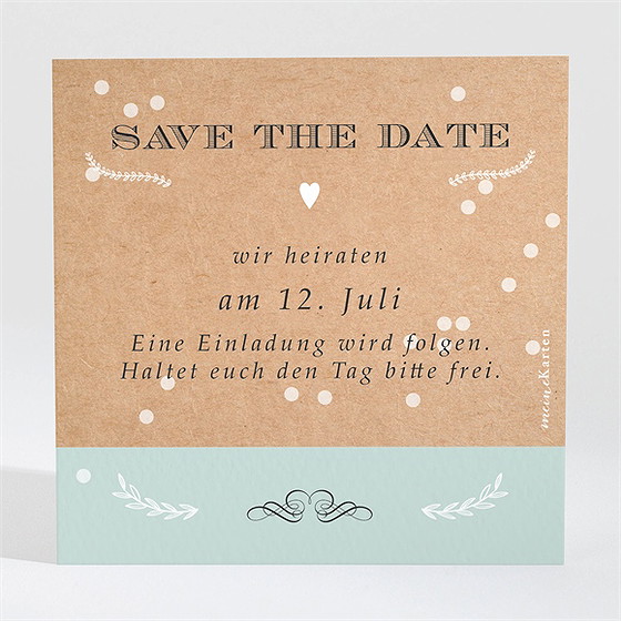 Save The Date Karte Kleines Origami