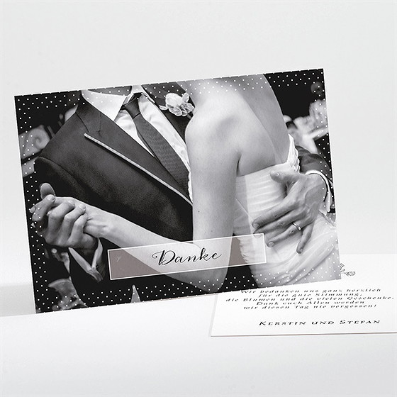 Dankeskarte Hochzeit Retro Ausgefallen