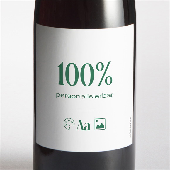 Flaschenetikett Hochzeit Blanco - 9,5x9,5cm (N300788) ref.N300788