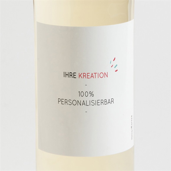 Flaschenetikett Taufe Blanco - 9,5x9,5cm (N300790) ref.N300790