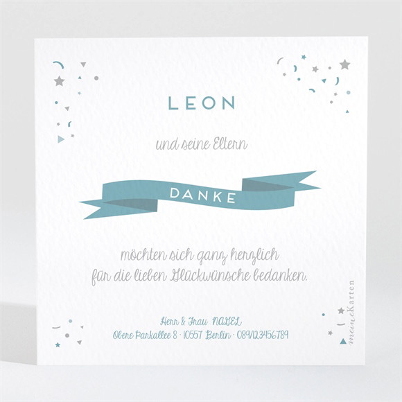 Dankeskarte Geburt Eine kleine Überraschung ref.N3001073