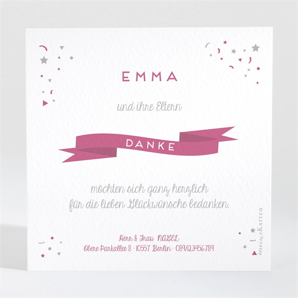 Dankeskarte Geburt Die schönste Überraschung ref.N3001074