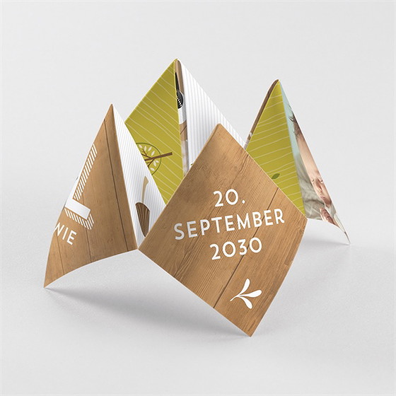 Geburtskarte Waldorigami