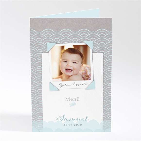 Menükarte Taufe Matrose in Blau ref.N401676