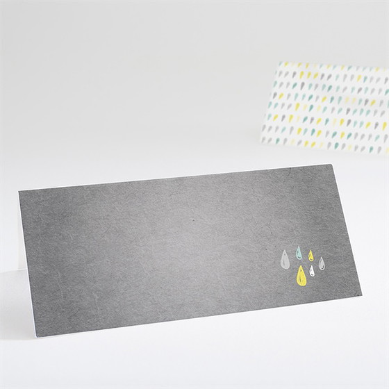 Tischkarte Taufe glücksregen junge