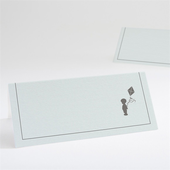 Tischkarte Taufe Silhouette Junge ref.N440570