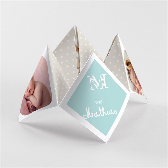 Geburtskarte Origami Zwillinge ref.N33037