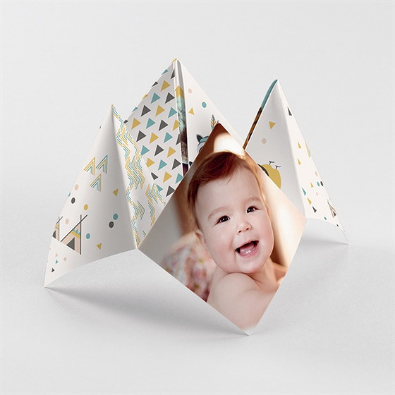 Geburtskarte Indianerfamilie