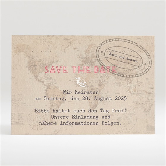 Save The Date Karte Reisepass