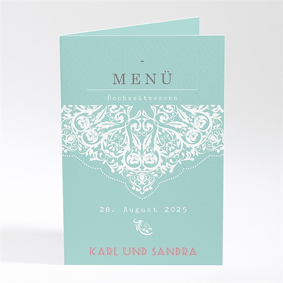 Menükarte Hochzeit Reisepass