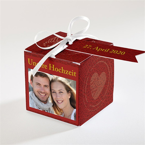 Geschenkbox Hochzeit reisepass der liebe