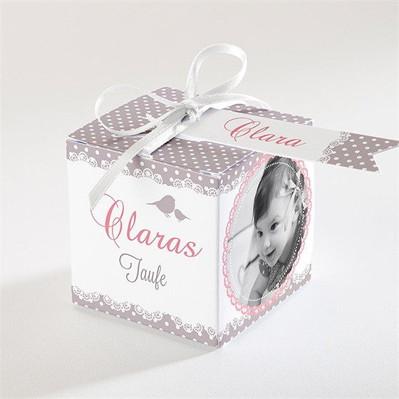 Geschenkbox Taufe Vogelgesang Mädchen