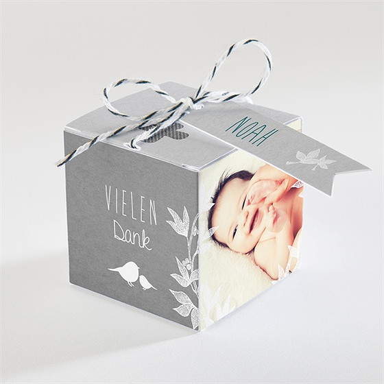 Geschenkbox Taufe Vogelgezwitscher