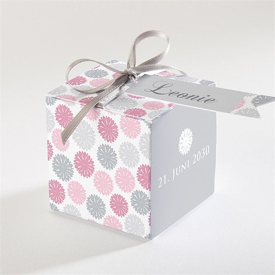 Geschenkbox Taufe Blumen Feuerwerk