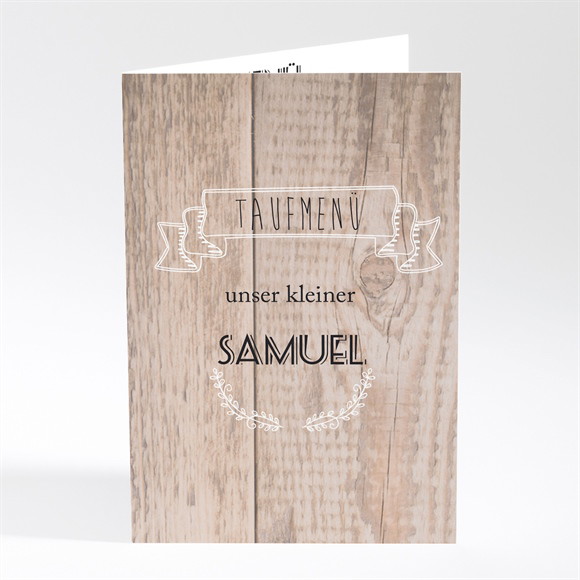 Menükarte Taufe Wachsender Baum ref.N401724