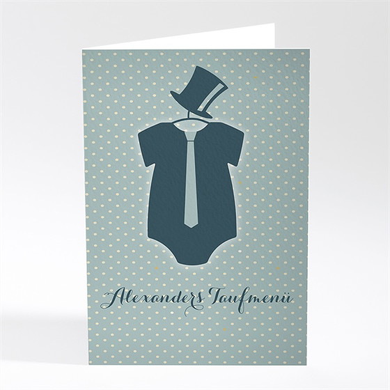 Menükarte Taufe Mein Taufanzug