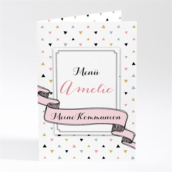 Menükarte Kommunion Festlich Modern ref.N401741