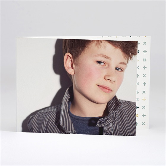 Einladung Kommunion Geometrische Blumenmotive