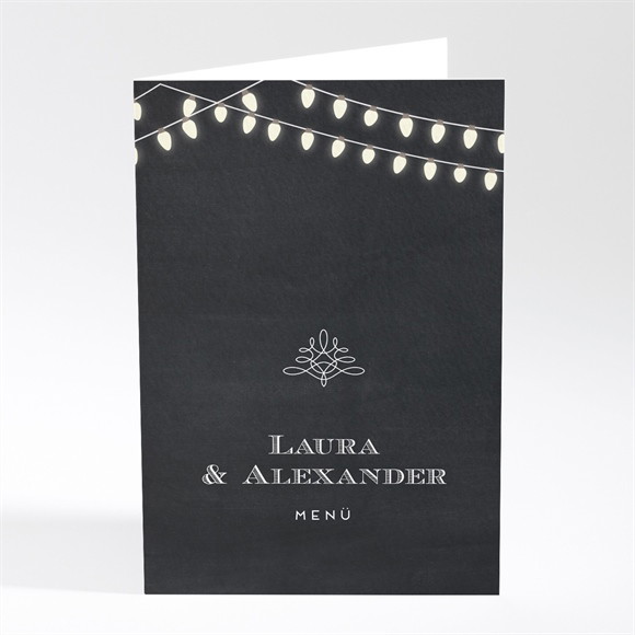 Menükarte Hochzeit La­ter­nen­licht ref.N401745