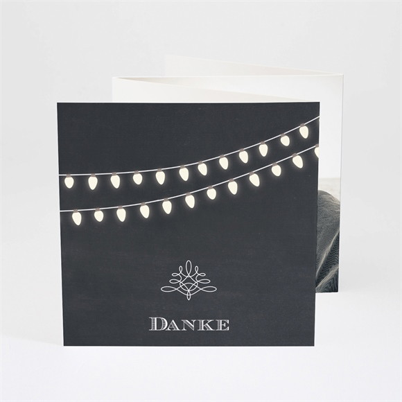 Dankeskarte Hochzeit La­ter­nen­licht ref.N83038