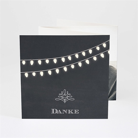 Dankeskarte Hochzeit La­Ter­Nen­Licht