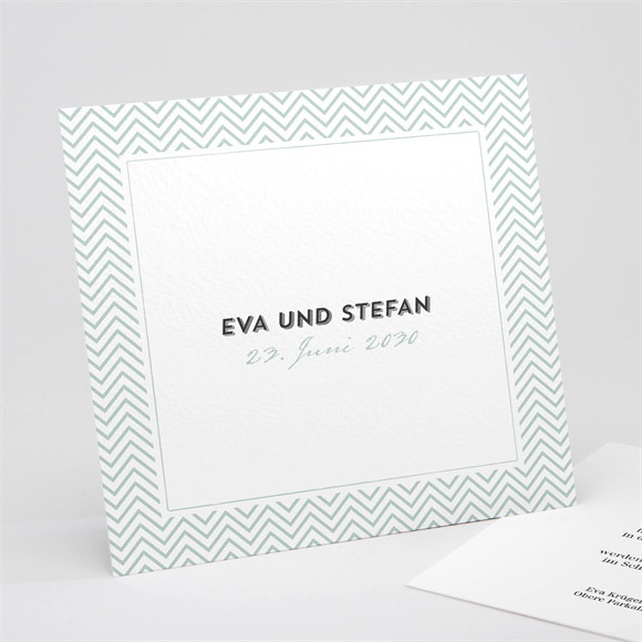 Hochzeitseinladung Zickzack ref.N311188