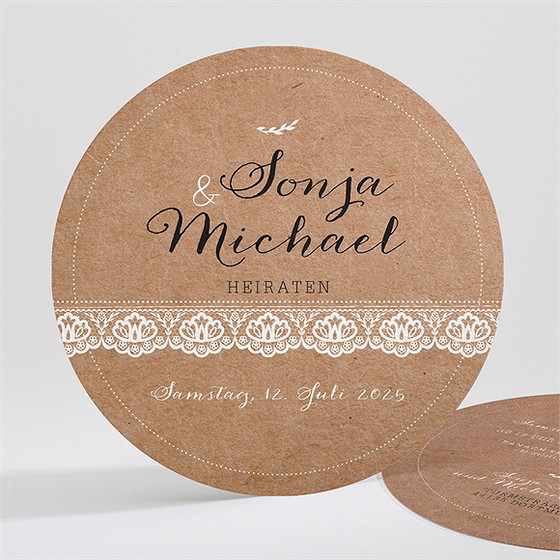 Hochzeitseinladung Rund Um Die Spitze