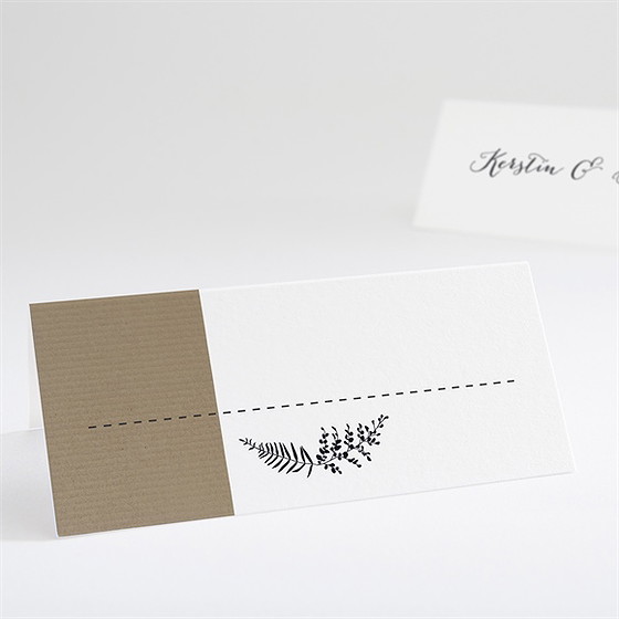 Tischkarte Hochzeit Verknüpft