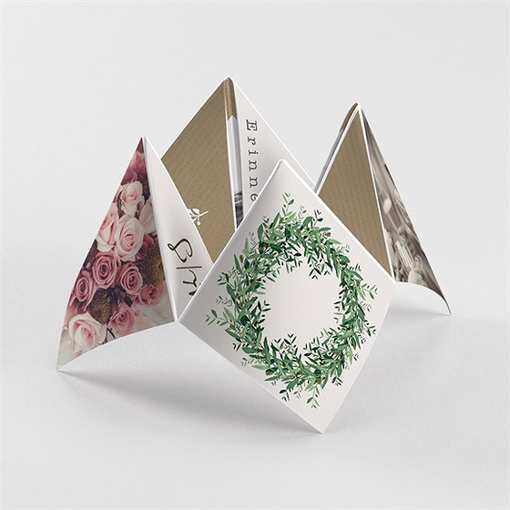 Dankeskarte Hochzeit Frühlingskranz